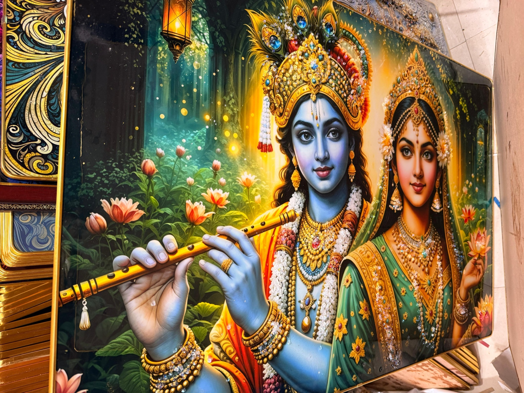 Radha Krishna Forest Frame