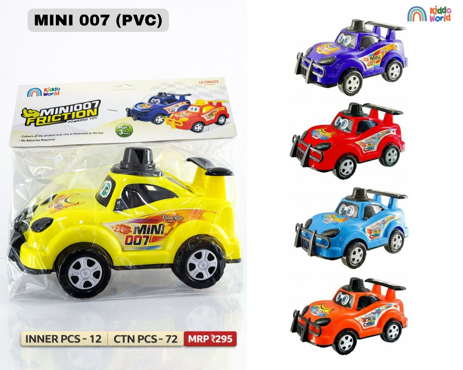 Mini 007 Friction Car (Pack)